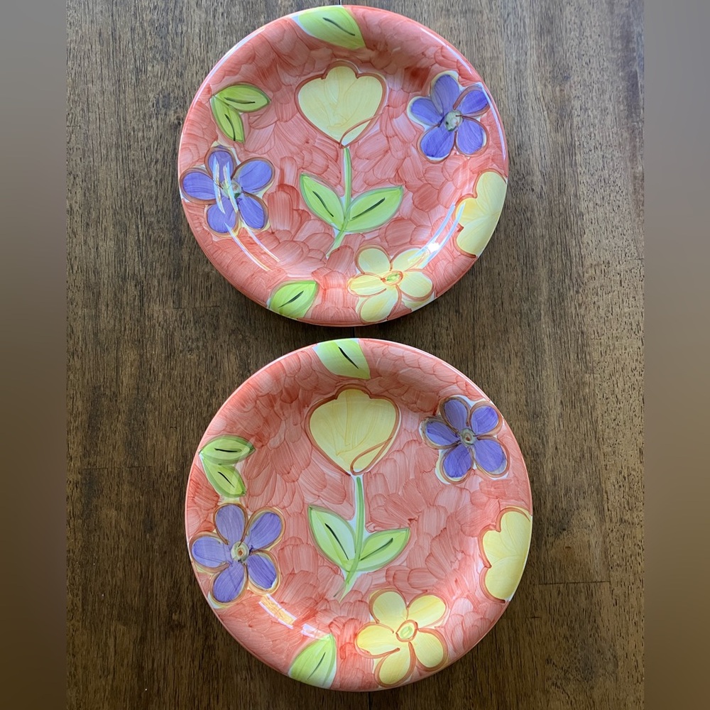 Savannah by Tabletops Unlimited Floral Orange Dinner Dishes